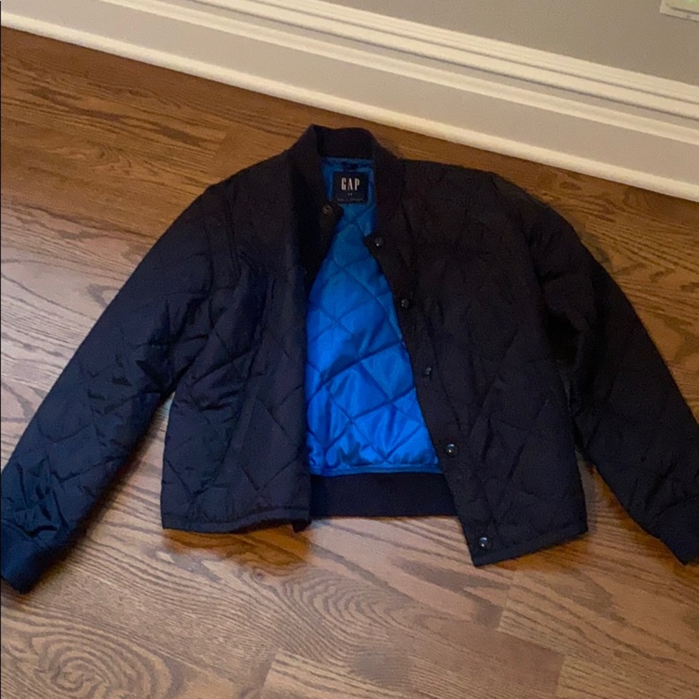 Women’s quilted black jacket